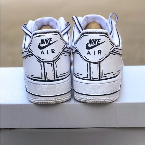 Nike cartoon Air Force 1s - Picture 2 of 2
